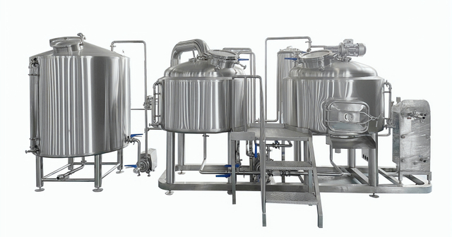 500L / 5BBL Երկու անոթ Brewhouse համակարգ 