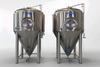 Fermentadores profissionais de cervejaria c&ocirc;nica